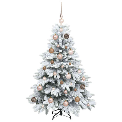 vidaXL Artificial Christmas Tree with 150 LEDs White 120 cm PE and PVC