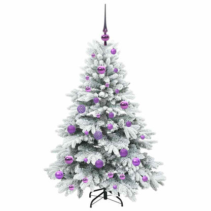 vidaXL Artificial Christmas Tree with 150 LEDs White 120 cm PE and PVC