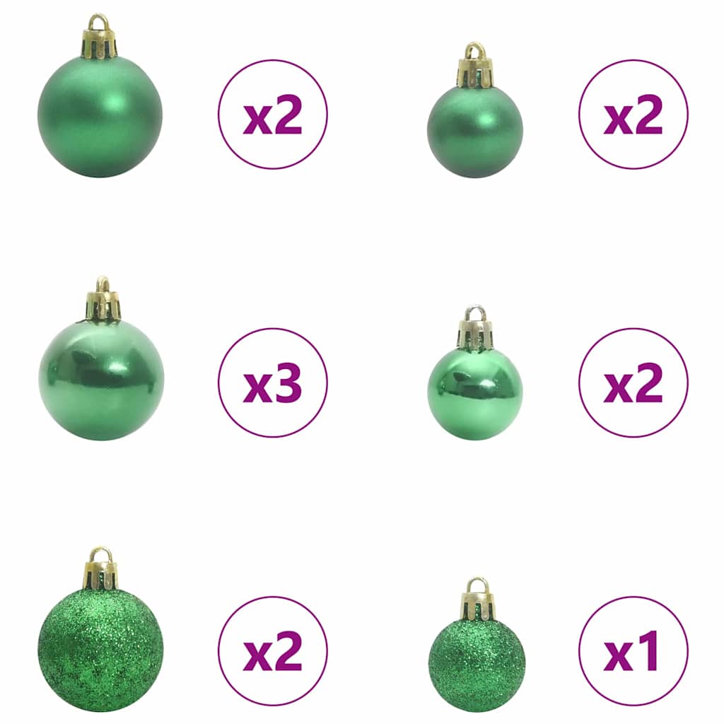 vidaXL Artificial Christmas Tree with 150 LEDs White 120 cm PE and PVC