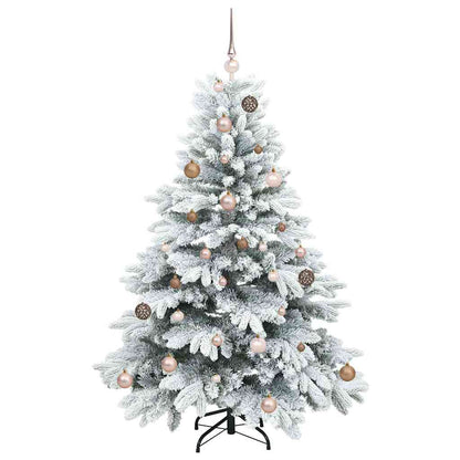 vidaXL Artificial Christmas Tree with 150 LEDs White 150 cm PE and PVC