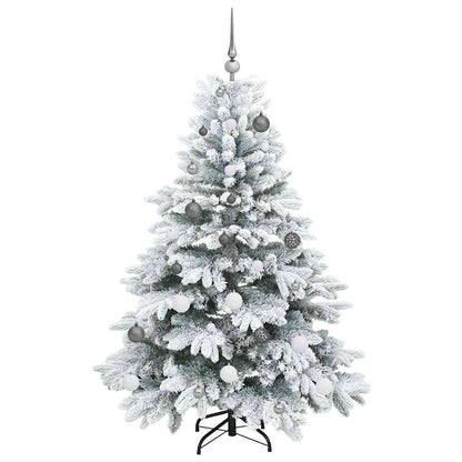 vidaXL Artificial Christmas Tree with 150 LEDs White 150 cm PE and PVC
