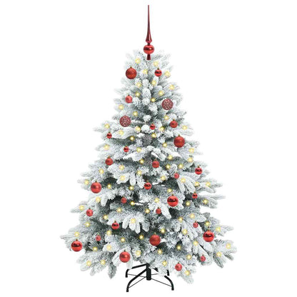 vidaXL Artificial Christmas Tree with 150 LEDs White 150 cm PE and PVC