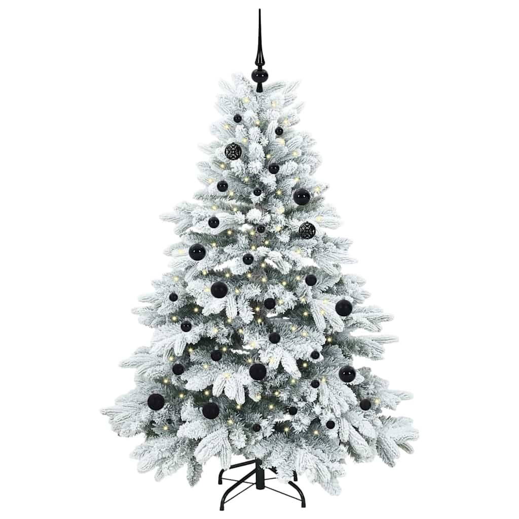 vidaXL Artificial Christmas Tree with 150 LEDs White 150 cm PE and PVC