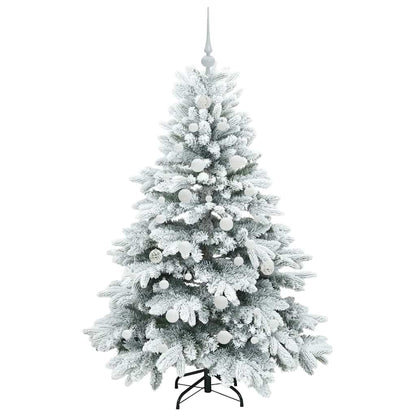 vidaXL Artificial Christmas Tree with 150 LEDs White 150 cm PE and PVC