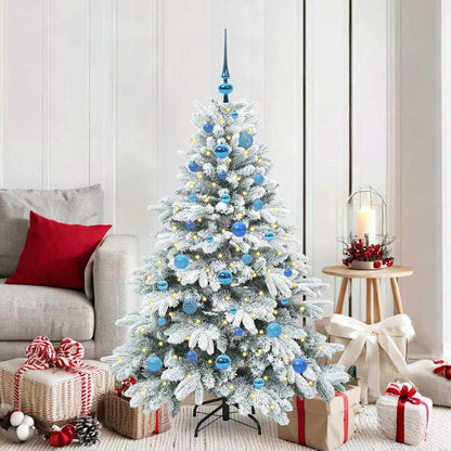 vidaXL Artificial Christmas Tree with 150 LEDs White 150 cm PE and PVC