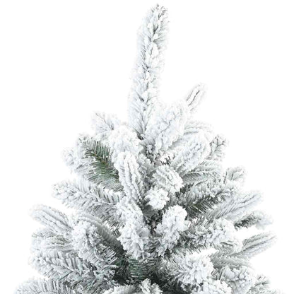 vidaXL Artificial Christmas Tree with 300 LEDs White 180 cm PE and PVC