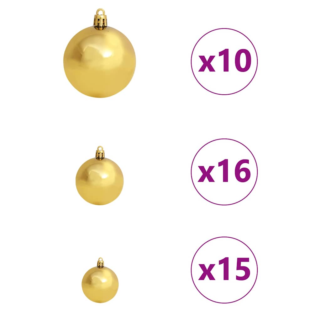 vidaXL Artificial Christmas Tree with 300 LEDs White 240 cm PE and PVC
