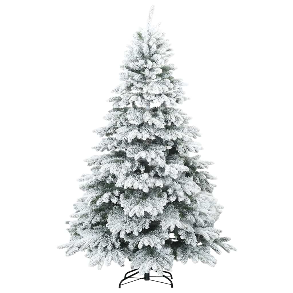 vidaXL Artificial Christmas Tree with 300 LEDs White 240 cm PE and PVC