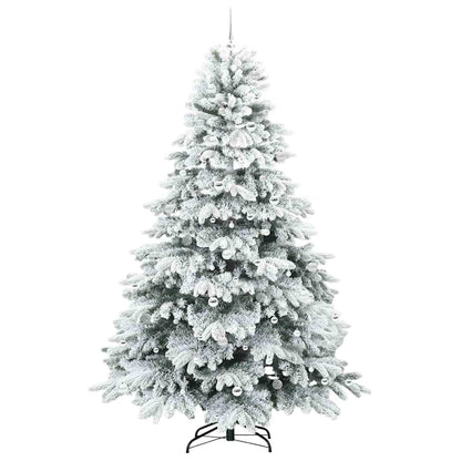 vidaXL Artificial Hinged Christmas Tree 240 cm 300 LEDs Warm White