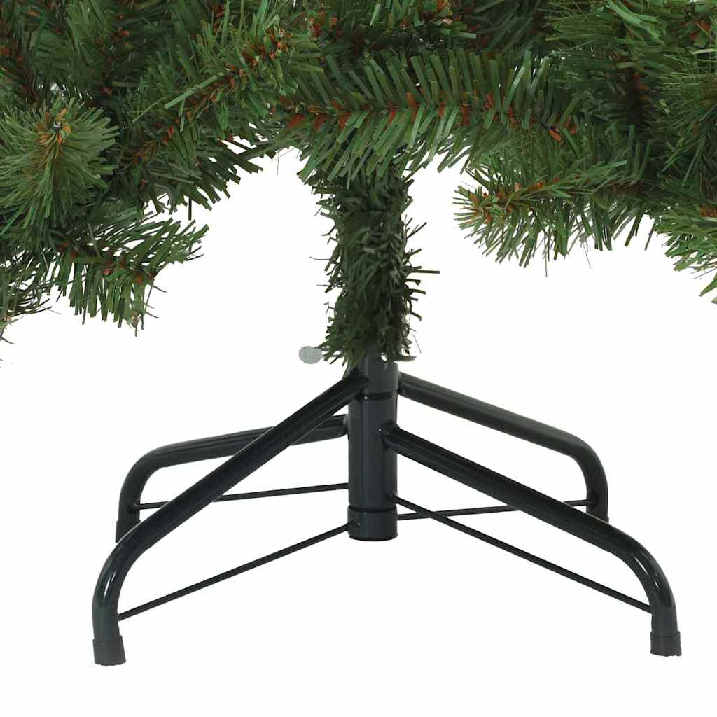 vidaXL Artificial Hinged Christmas Tree Green 150 cm PVC and Steel