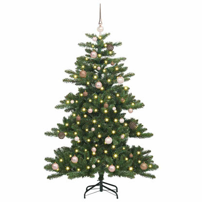 vidaXL Artificial Hinged Christmas Tree Green 150 cm PVC and Steel