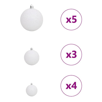 vidaXL Artificial Hinged Christmas Tree Green 150 cm PVC and Steel