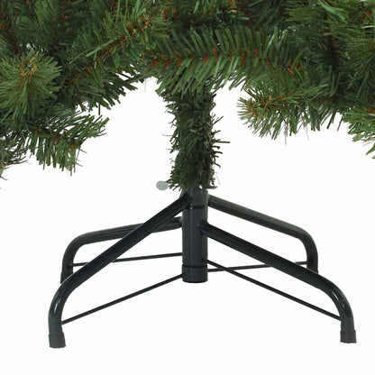 vidaXL Artificial Hinged Christmas Tree Green 150 cm PVC and Steel