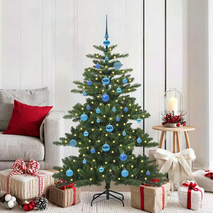 vidaXL Artificial Hinged Christmas Tree Green 150 cm PVC and Steel