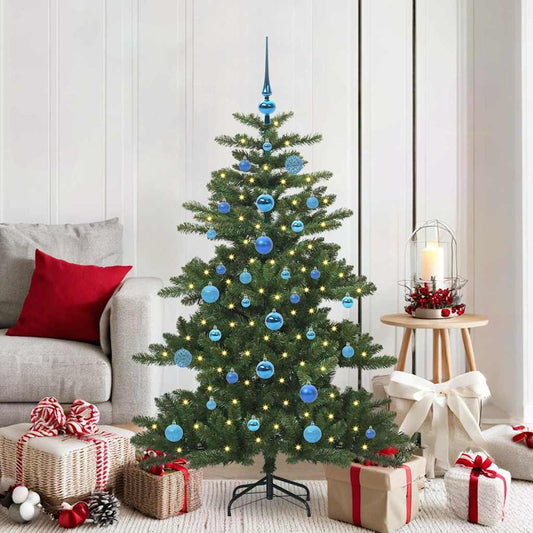 vidaXL Artificial Hinged Christmas Tree Green 150 cm PVC and Steel