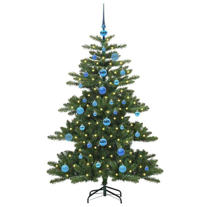 vidaXL Artificial Hinged Christmas Tree Green 150 cm PVC and Steel