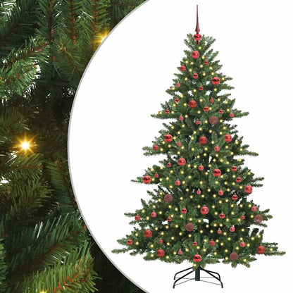 vidaXL Artificial Hinged Christmas Tree Green 180 cm PVC