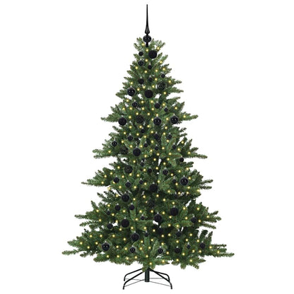 vidaXL Artificial Hinged Christmas Tree Green 180 cm PVC and Steel
