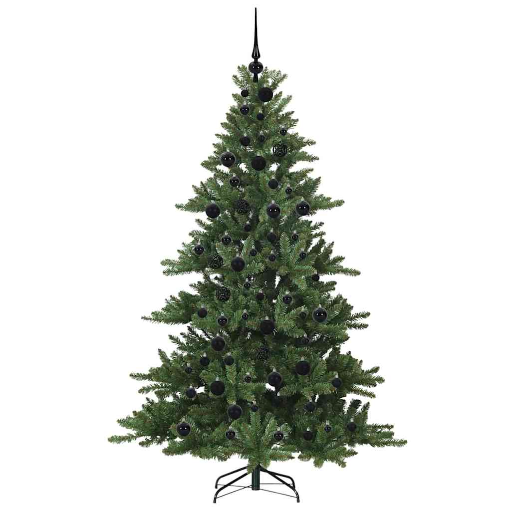 vidaXL Artificial Hinged Christmas Tree Green 180 cm PVC and Steel