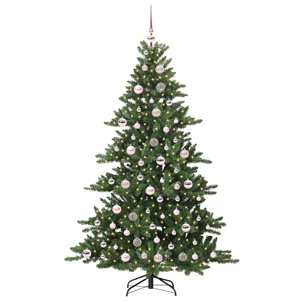 vidaXL Artificial Hinged Christmas Tree Green 180 cm PVC and Steel