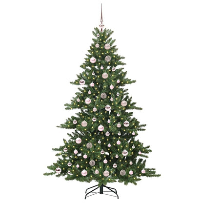 vidaXL Artificial Hinged Christmas Tree Green 180 cm PVC and Steel