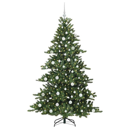vidaXL Artificial Hinged Christmas Tree Green 180 cm PVC and Steel
