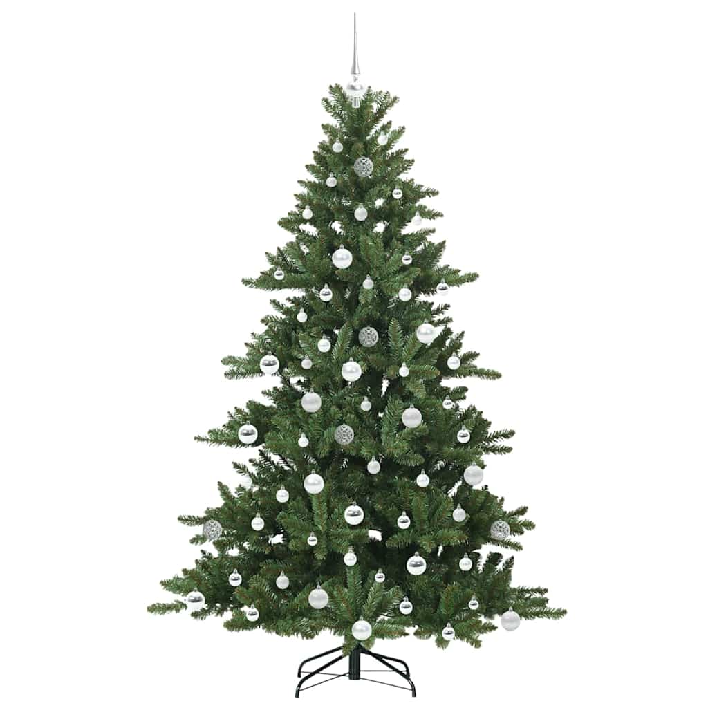 vidaXL Artificial Hinged Christmas Tree Green 180 cm PVC