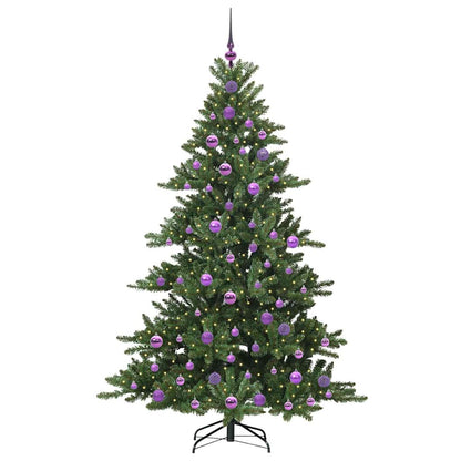 vidaXL Artificial Hinged Christmas Tree Green 180 cm PVC and Steel