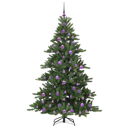 vidaXL Artificial Hinged Christmas Tree Green 180 cm PVC and Steel