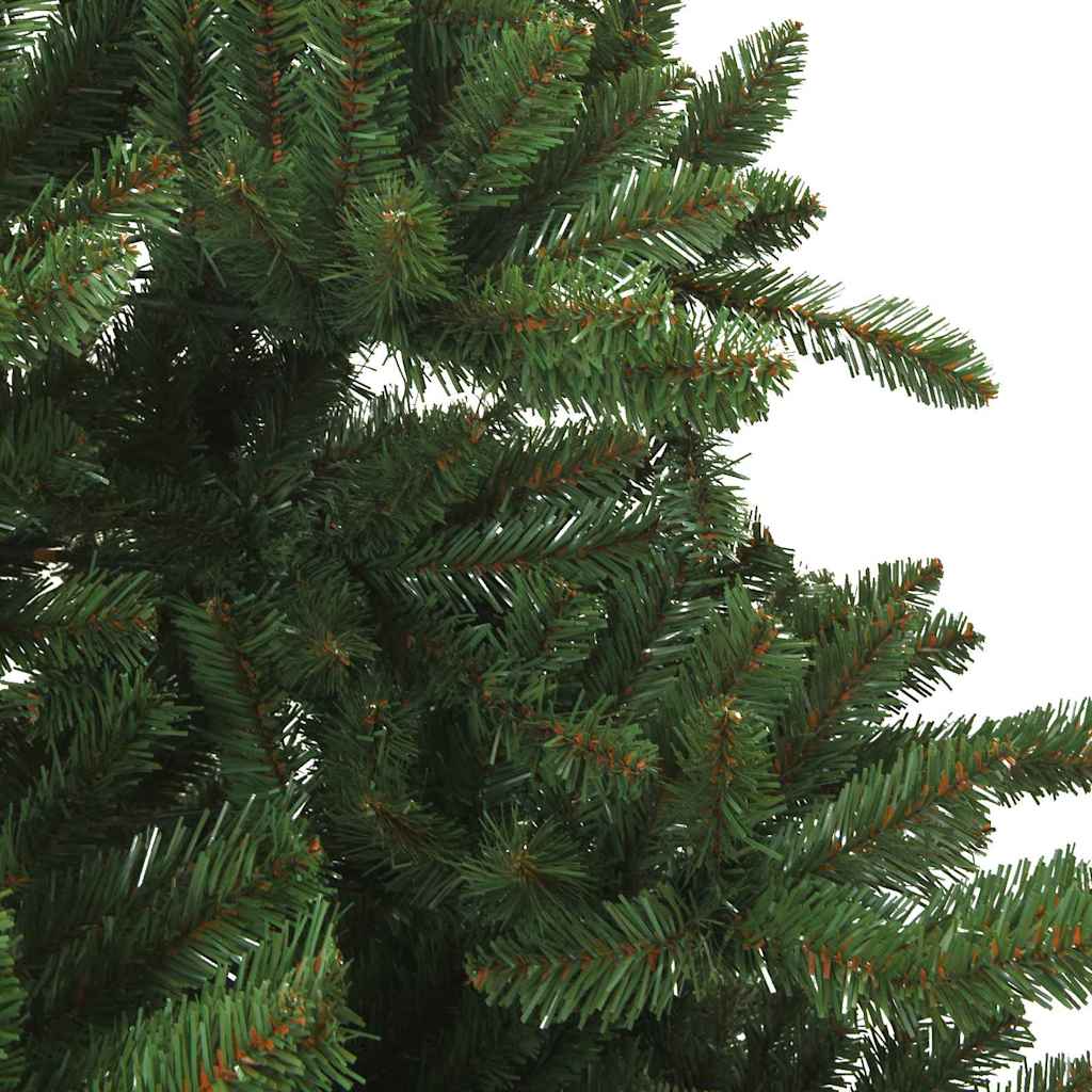 vidaXL Artificial Hinged Christmas Tree Green 180 cm PVC and Steel