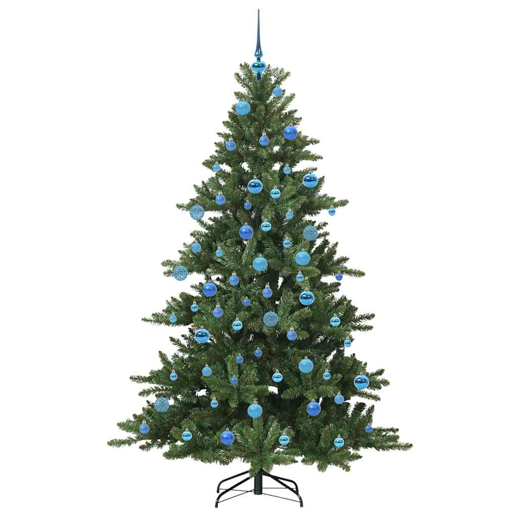vidaXL Artificial Hinged Christmas Tree Green 180 cm PVC and Steel