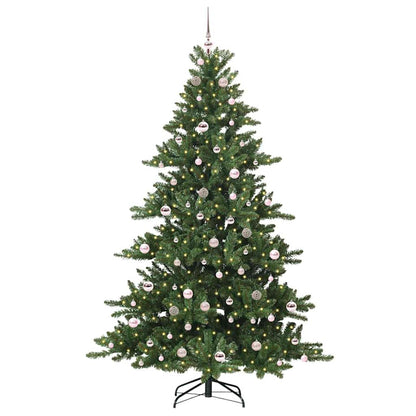 vidaXL Artificial Hinged Christmas Tree Green 210 cm PVC and Steel