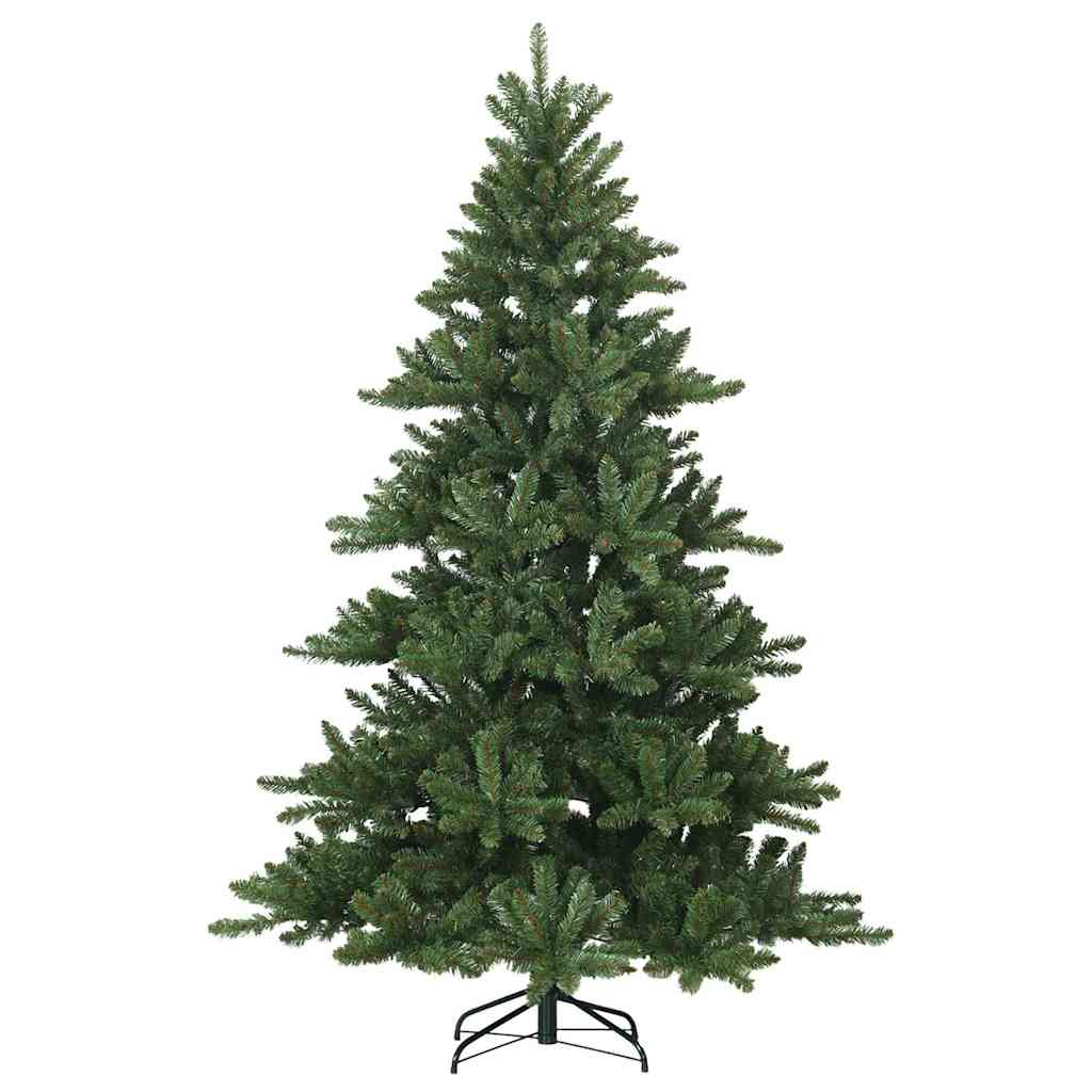 vidaXL Artificial Hinged Christmas Tree Green 240 cm PVC and Steel