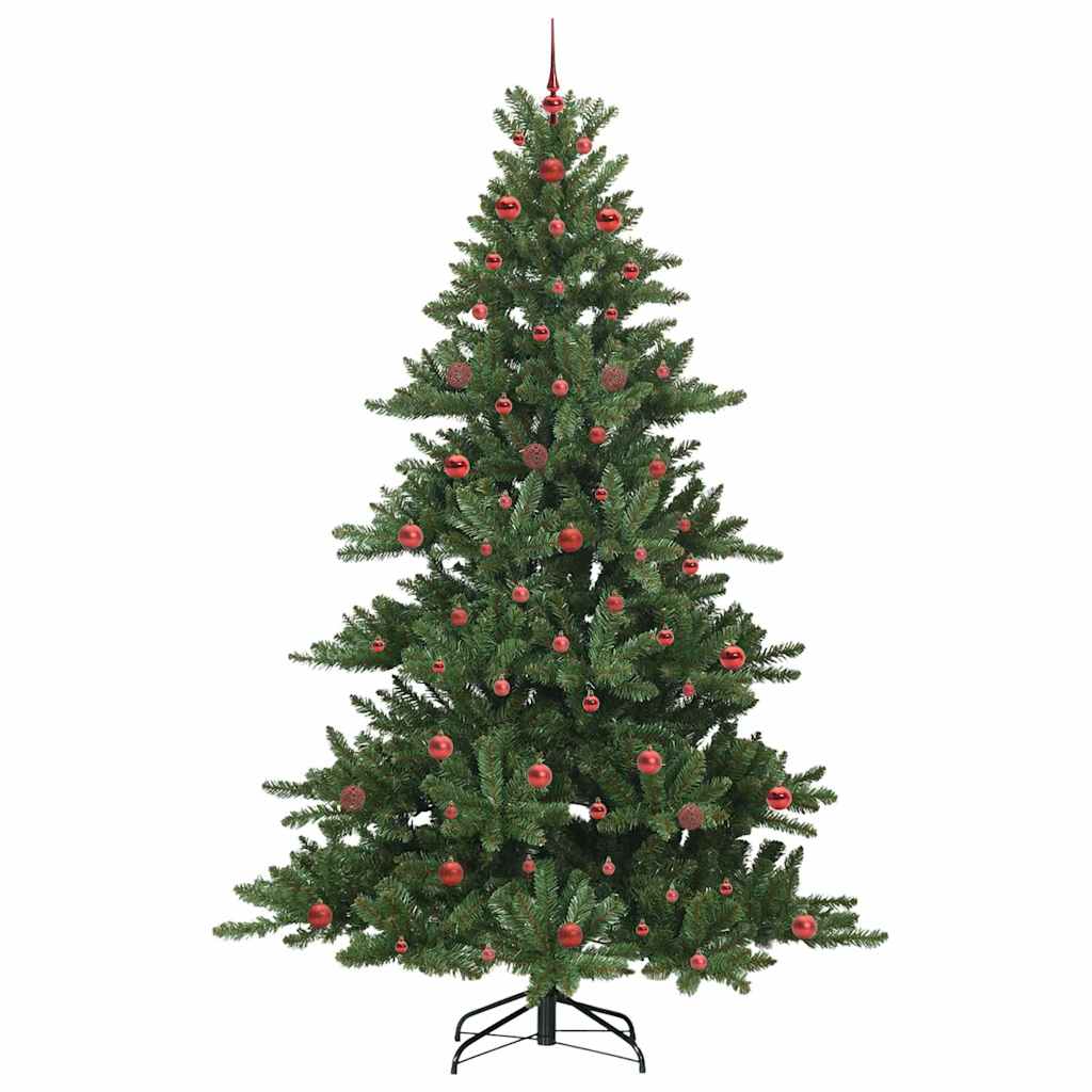 vidaXL Artificial Hinged Christmas Tree Green 240 cm PVC and Steel