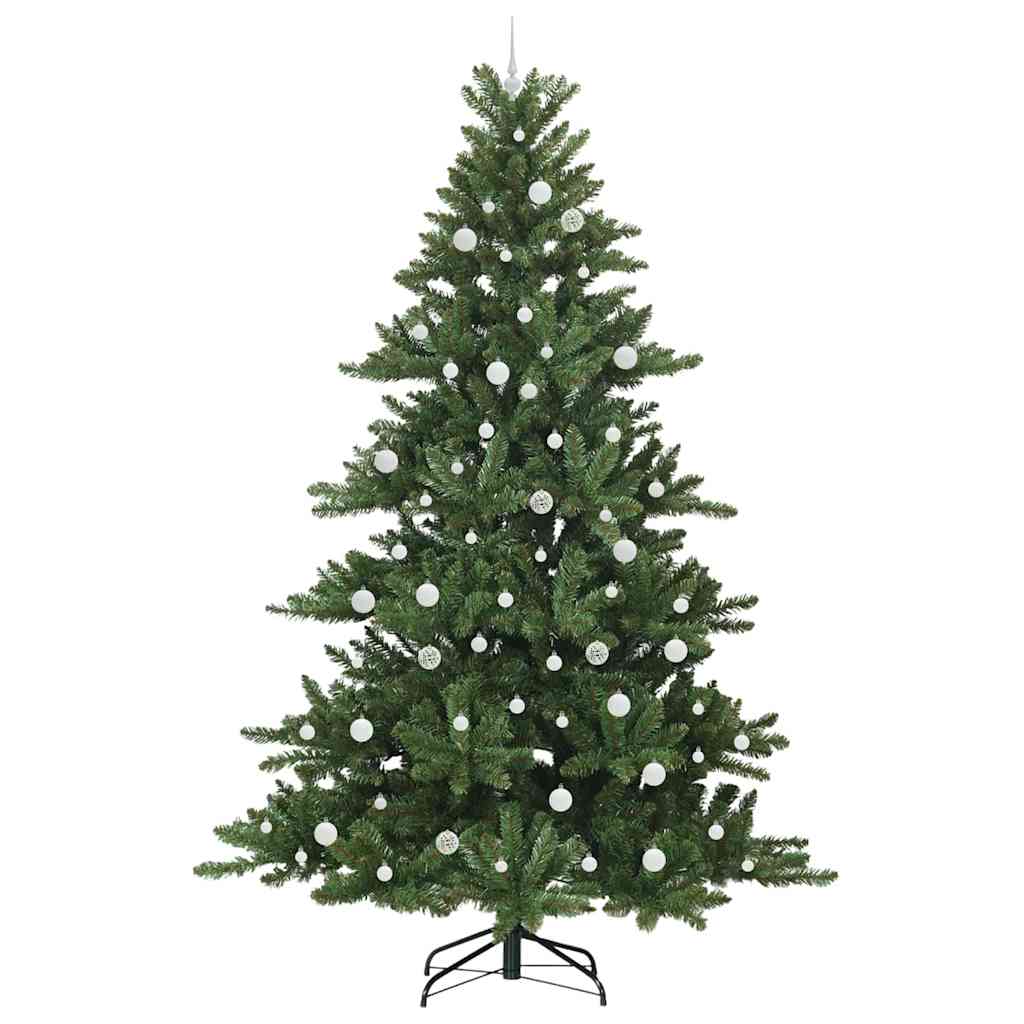 vidaXL Artificial Hinged Christmas Tree Green 240 cm PVC and Steel