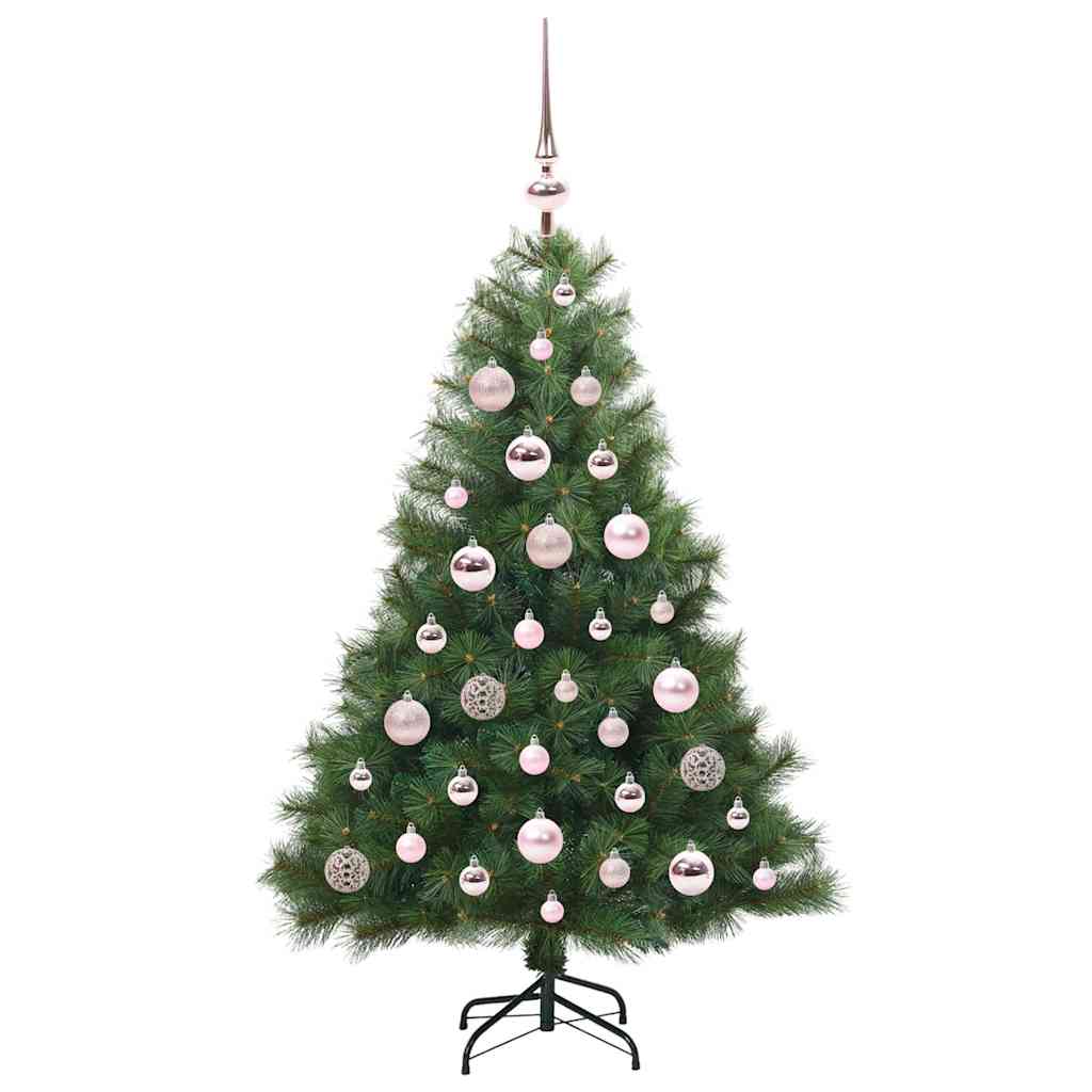 vidaXL Artificial Christmas Tree with 150 LEDs Green 120 cm PE and PVC