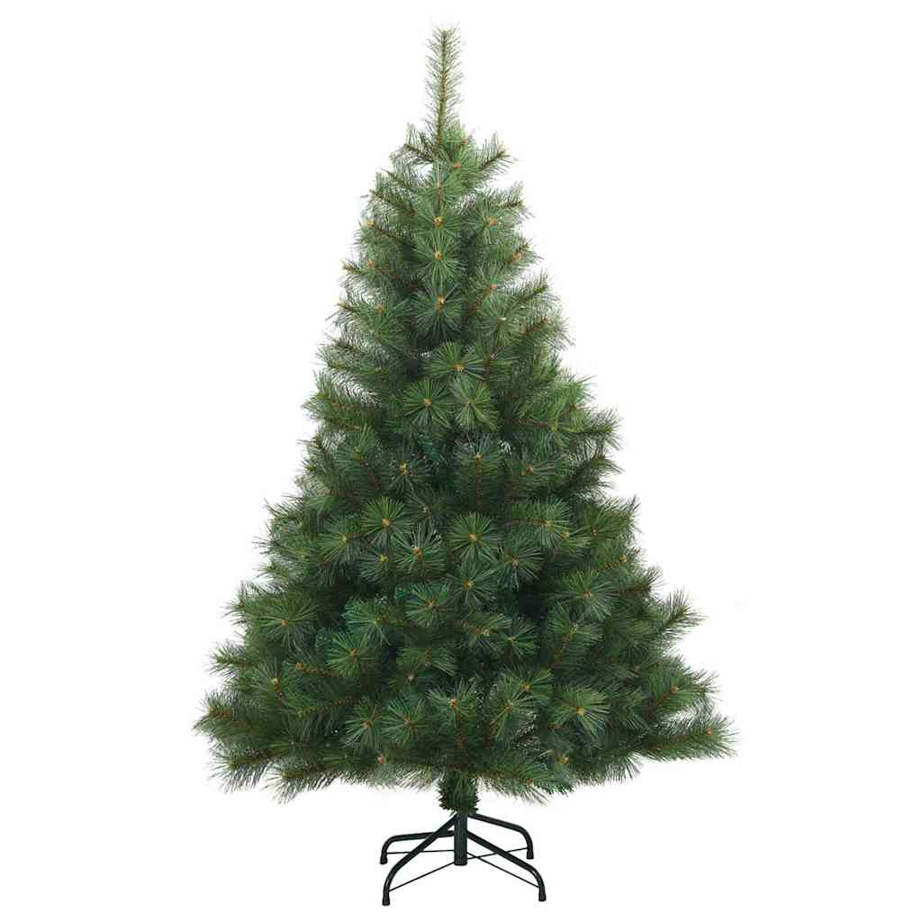vidaXL Artificial Christmas Tree with 150 LEDs Green 120 cm PE and PVC