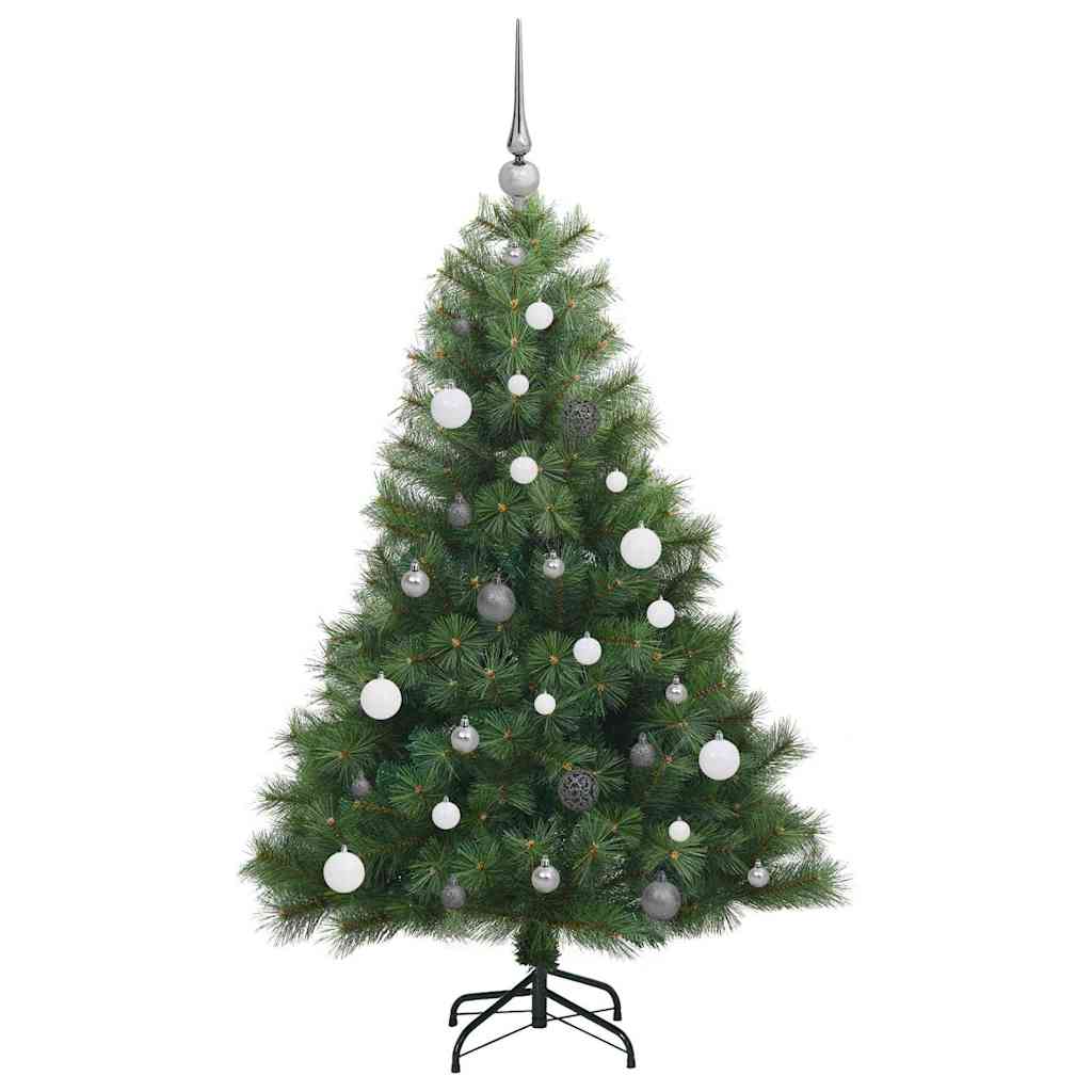 vidaXL Artificial Christmas Tree with 150 LEDs Green 150 cm PE and PVC