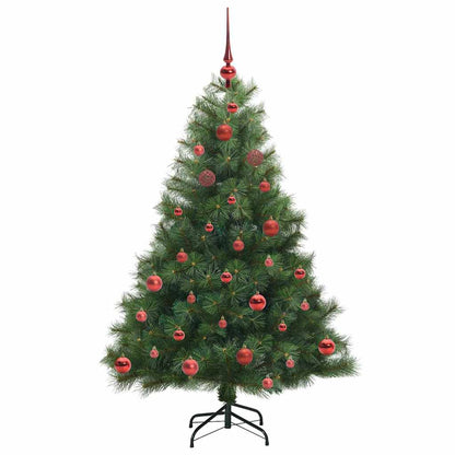 vidaXL Artificial Christmas Tree with 150 LEDs Green 150 cm PE and PVC