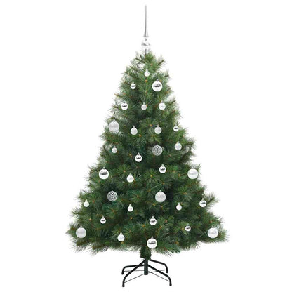 vidaXL Artificial Christmas Tree with 150 LEDs Green 150 cm PE and PVC