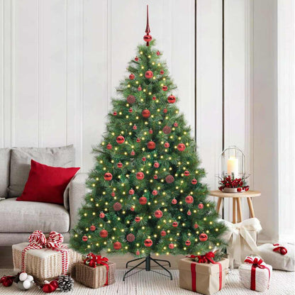 vidaXL Artificial Christmas Tree Green 180 cm PE and PVC