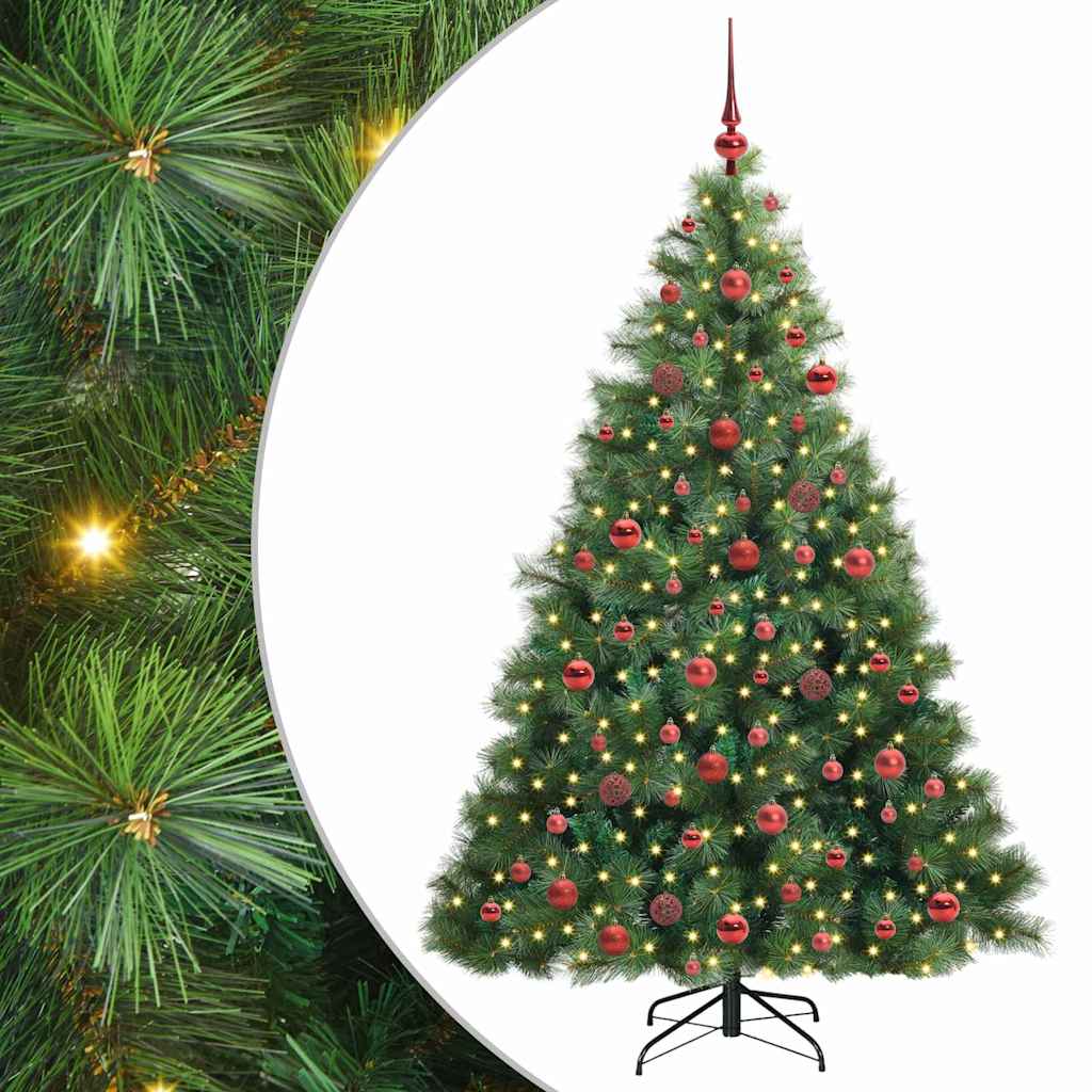 vidaXL Artificial Christmas Tree Green 180 cm PE and PVC