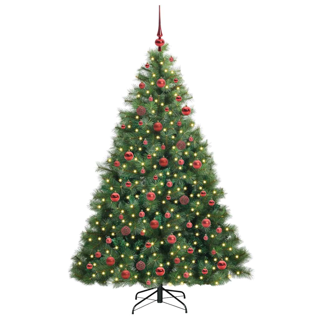 vidaXL Artificial Christmas Tree Green 180 cm PE and PVC