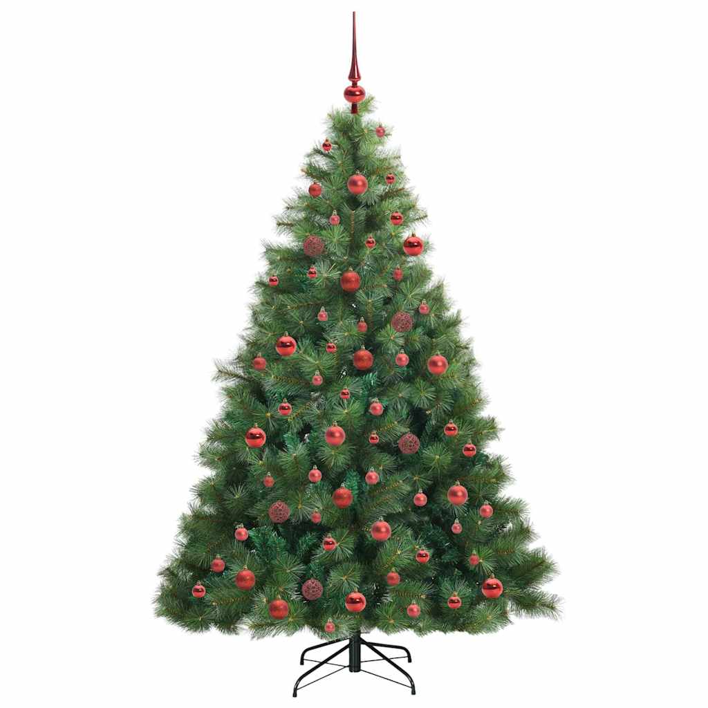 vidaXL Artificial Christmas Tree Green 180 cm PE and PVC