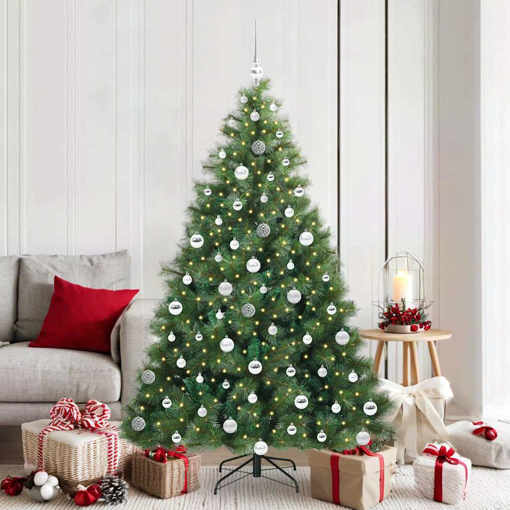vidaXL Artificial Christmas Tree Green 180 cm PE and PVC