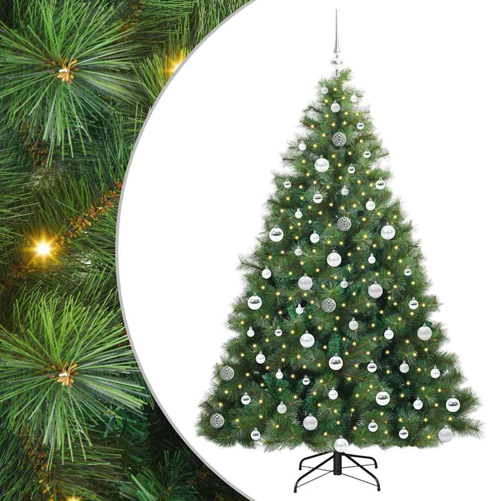 vidaXL Artificial Christmas Tree Green 180 cm PE and PVC