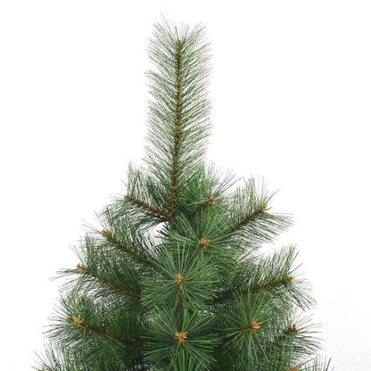 vidaXL Artificial Christmas Tree with 300 LEDs Green 210 cm PE and PVC