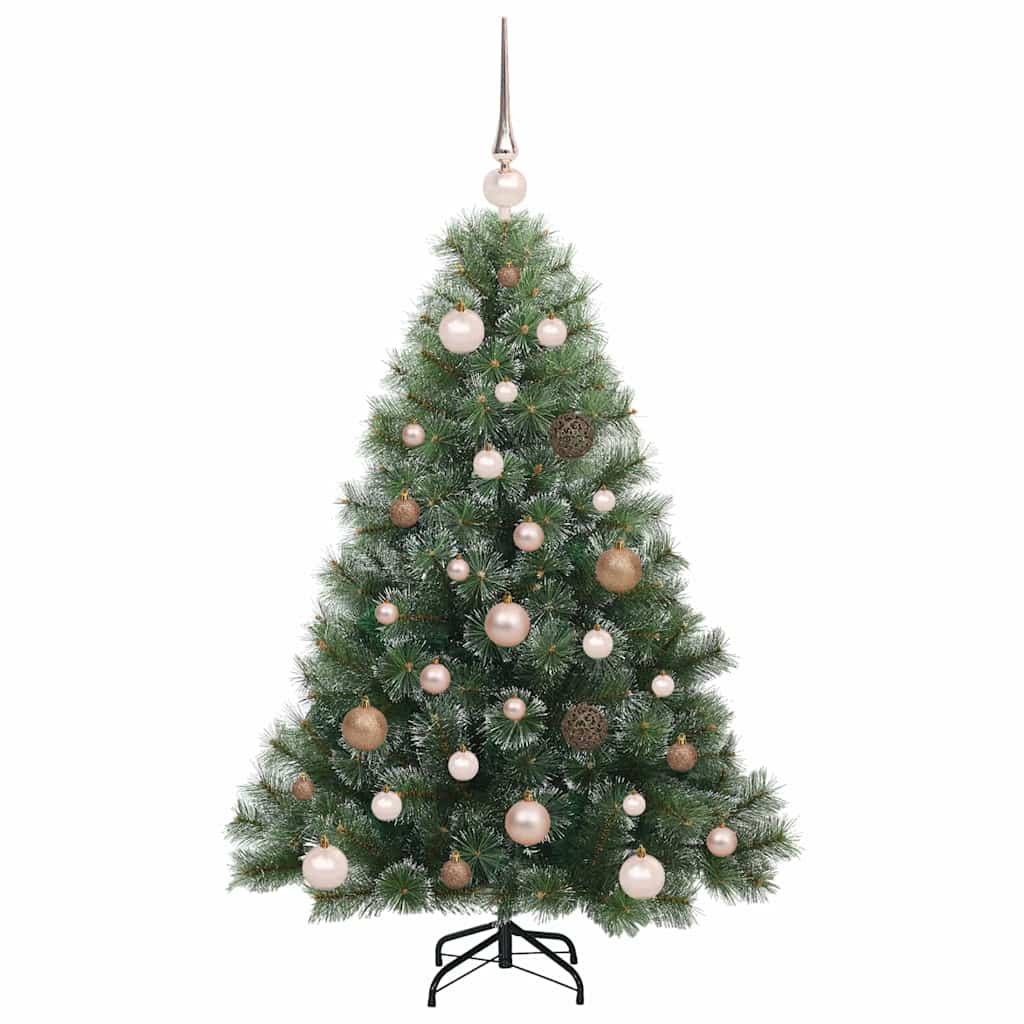 vidaXL Artificial Christmas Tree with 150 LEDs Green 120 cm PE and PVC