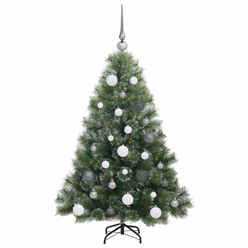 vidaXL Artificial Christmas Tree with 150 LEDs Green 120 cm PE and PVC