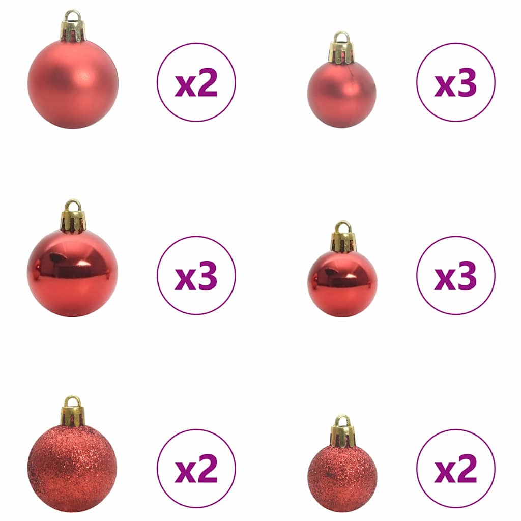 vidaXL Artificial Christmas Tree with 150 LEDs Green 120 cm PE and PVC